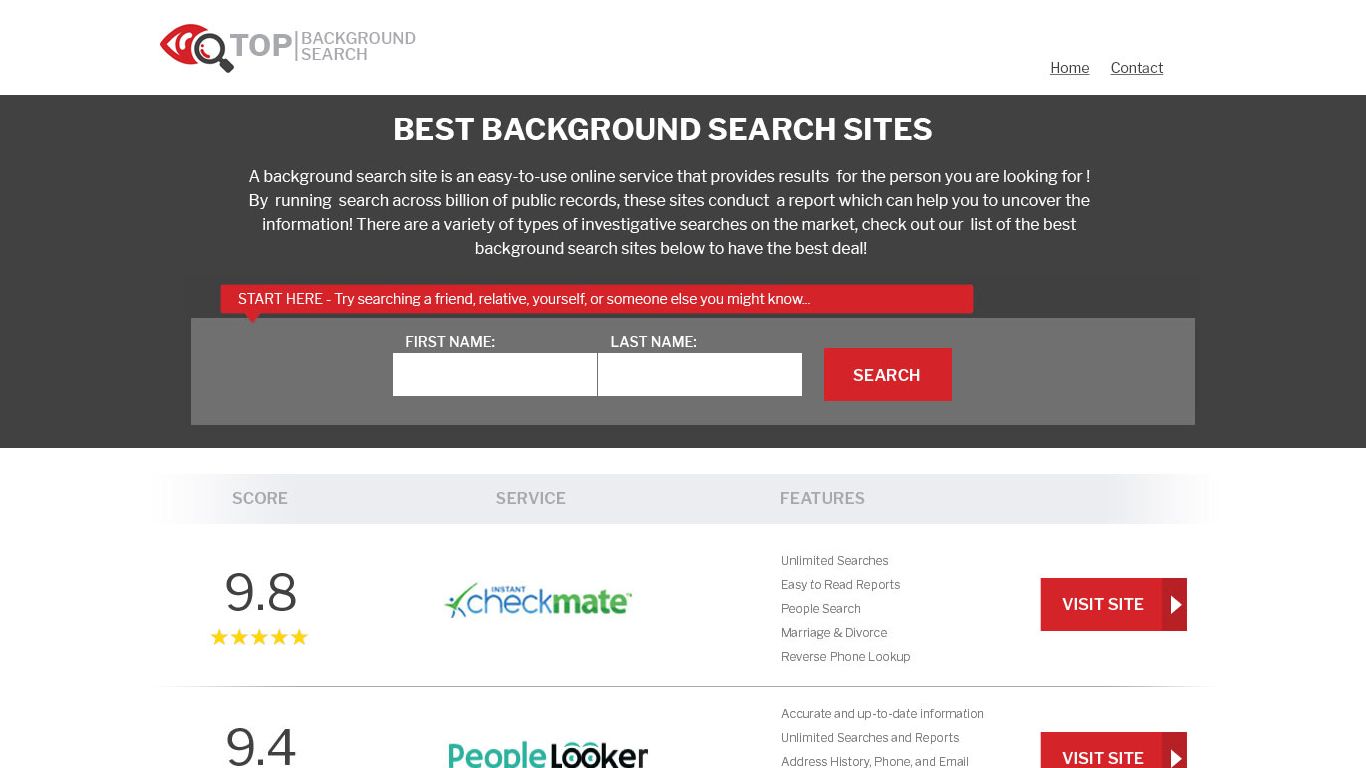 Trusted Background Check Sites